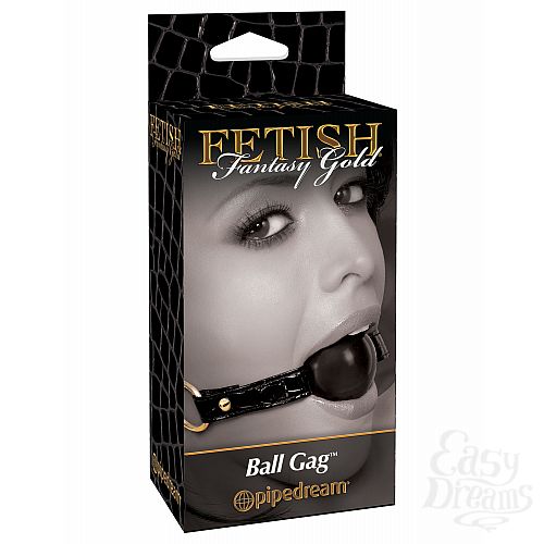 Фотография 1:  Кляп FF GOLD BALL GAG 397523PD Фотография 1:  Кляп FF GOLD BALL GAG 397523PD