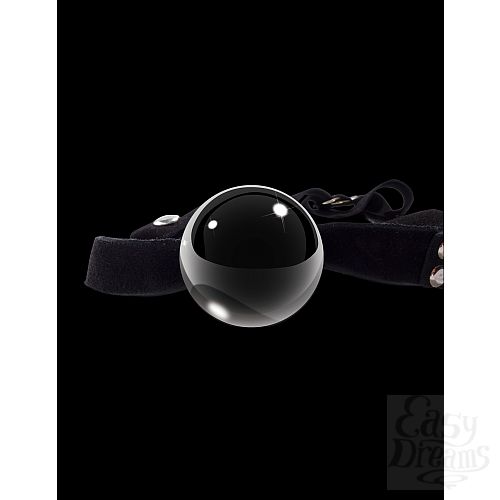 Фотография 3:  Кляп со стеклянным шариком ICICLES NO 65 Black 296523PD Фотография 3  Кляп со стеклянным шариком ICICLES NO 65 Black 296523PD