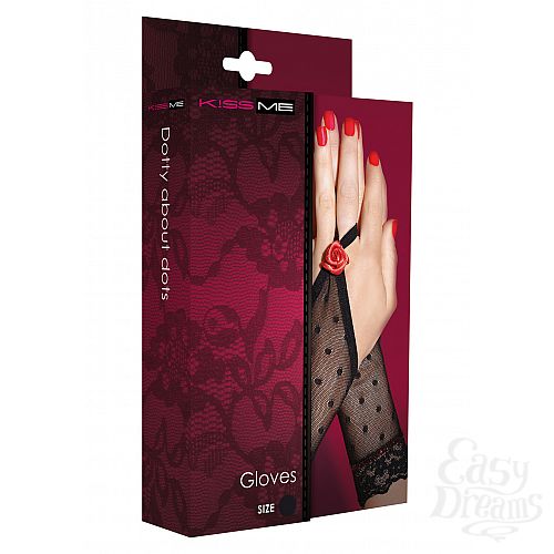  2   DOTTY ABOUT DOTS GLOVES BLACK OS 30584-02-99
