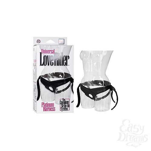 Фотография 1:  Крепление для страпона Universal Love Rider Platinum Harness для крепления фаллоимитаторов черные Фотография 1:  Крепление для страпона Universal Love Rider Platinum Harness для крепления фаллоимитаторов черные