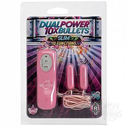  10X Dual Power Bullets - Slim - Pink