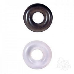     STUD RINGS WHITE/BLACK 