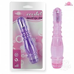 Розовый вибростимулятор Crystal Vibrator-dewdrops   Розовый вибростимулятор Crystal Vibrator-dewdrops