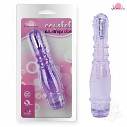 Фиолетовый вибростимулятор Crystal Vibrator-dewdrops   Фиолетовый вибростимулятор Crystal Vibrator-dewdrops