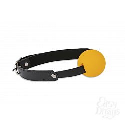 Кляп с желтым шариком, Черный  Кляп с желтым шариком, Черный
