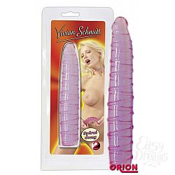 Фиолетовый фаллоимитатор с рельефом Vivian Schmitt Spiral dong - 18 см. Фиолетовый фаллоимитатор с рельефом Vivian Schmitt Spiral dong - 18 см.