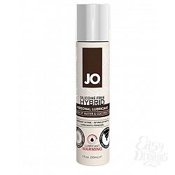  �����-�������� ��������� � ������������� �������� JO Silicone Free Hybrid Lubricant WARMING  - 30 ��.