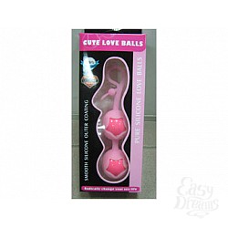 Розовые вагинальные шарики из силикона.  Розовые вагинальные шарики из силикона.