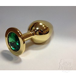    Butt Plug Gold Large Green